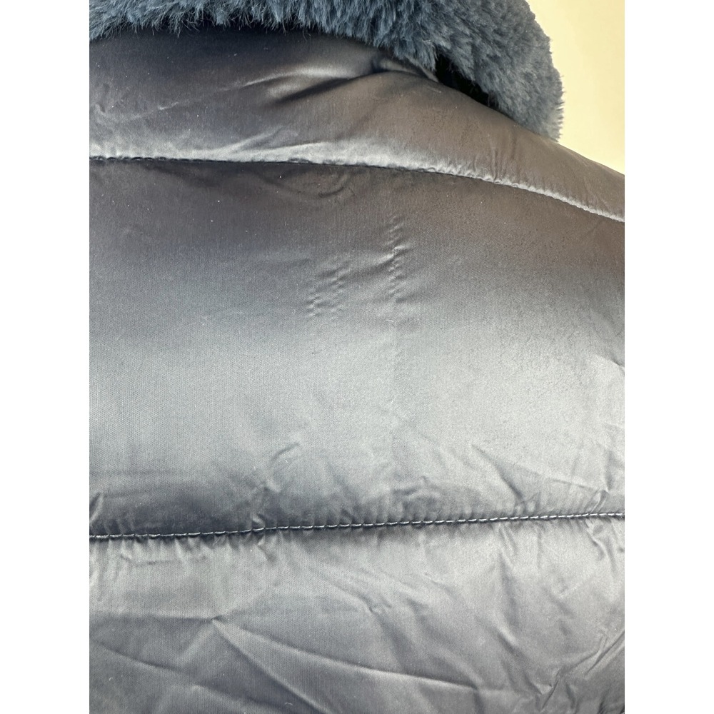 Save The Duck Iris Puffer Coat Quilted Ultra Light Jacket Small Faux Fur Collar - Picture 6 of 15